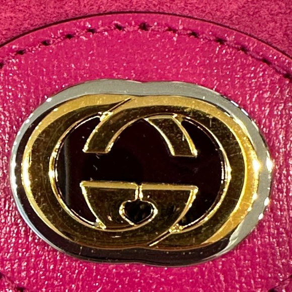 Gucci GG Suede Marina Shoulder Bag in Pink NEW IN DUSTBAG - Picture 8 of 10